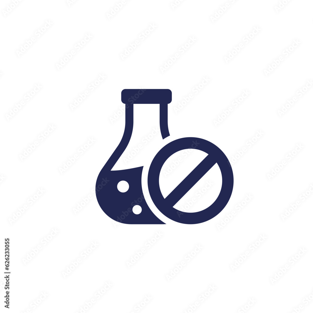Chemical free icon, vector pictogram Chemical free icon, vector pictogram