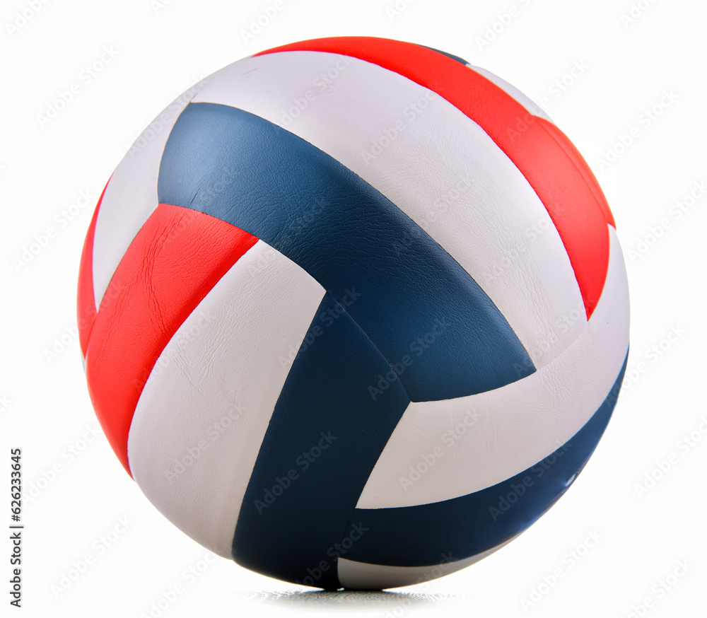 Leather volleyball isolated on a white background Leather volleyball isolated on a white background