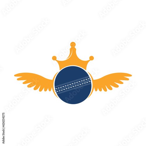 Cricket ball and wings Concept.