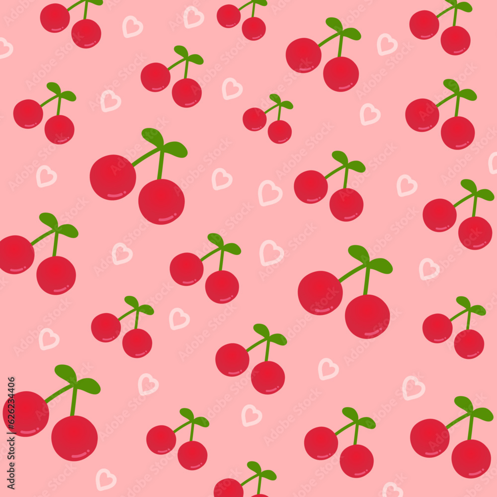 seamless pattern with cherry seamless pattern with cherry
