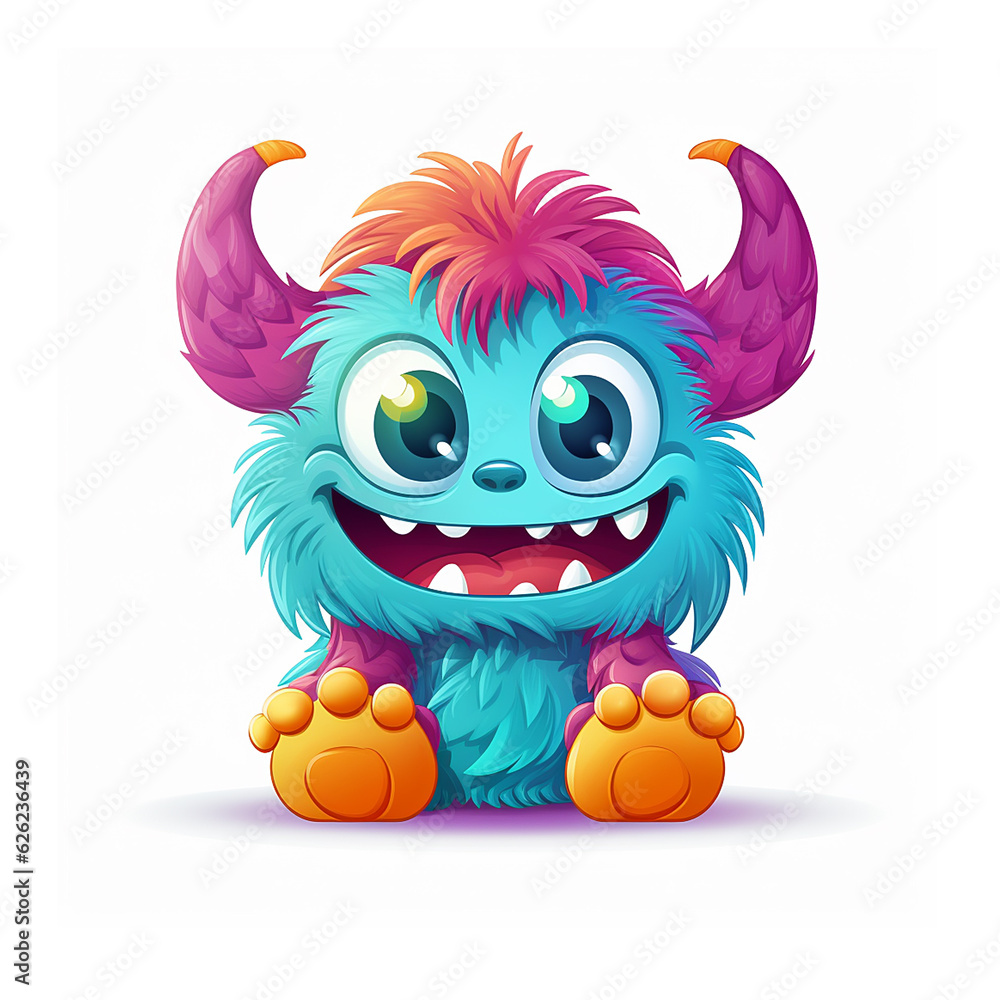 Cute happy funny baby monsters AI generated creatures artwork Cute happy funny baby monsters AI generated creatures artwork