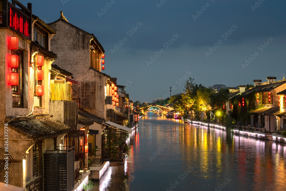 canal in the ancient chinese city