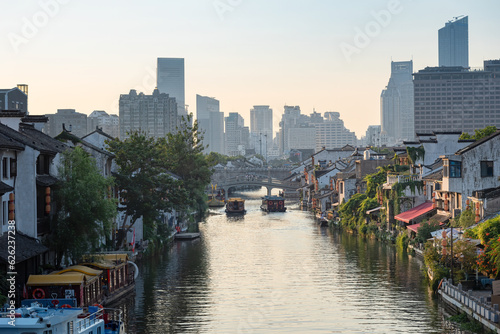 Photography canal in the ancient chinese city