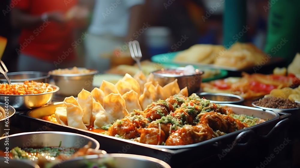 Obraz premium a buffet of food