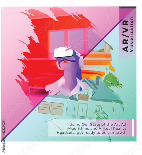 Vr Banner Person with Vr