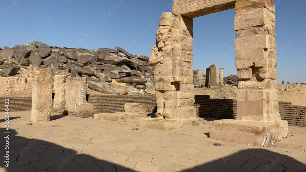 Temple of Kalabsha, Temple of Mandulis. Ancient Egyptian temple, Nubian temple in Egypt Temple of Kalabsha, Temple of Mandulis. Ancient Egyptian temple, Nubian temple in Egypt