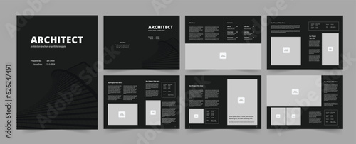 Architecture Brochure and Architect Portfolio also Architect Magazine layout.
