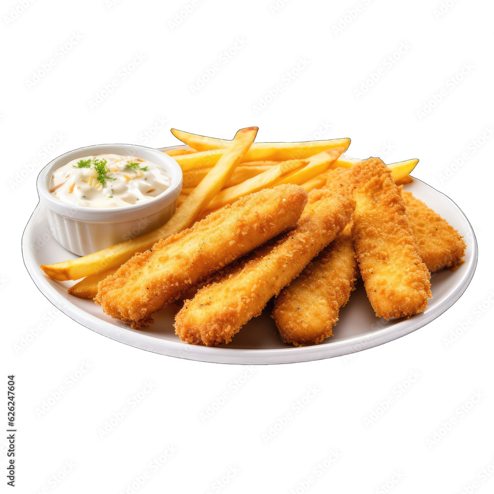 A plate of crispy french fries served with a delicious dipping sauce