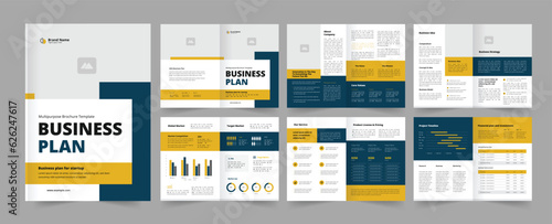 Business Plan Layout and Business Brochure Template