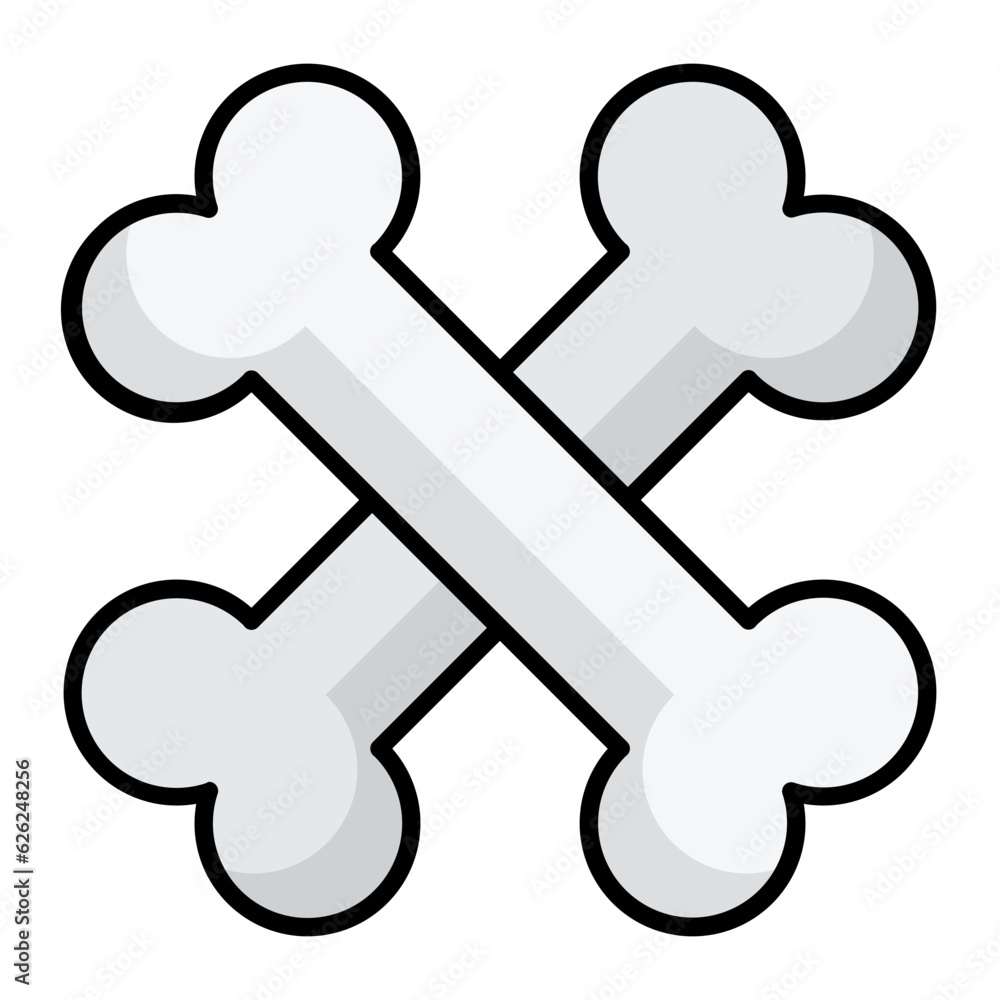 Bones Line Color Icon Bones Line Color Icon