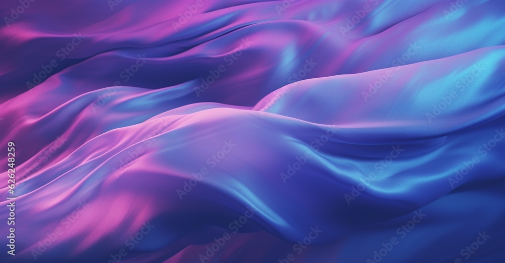 Fototapeta premium Abstract purple pink silk Background, generative ai