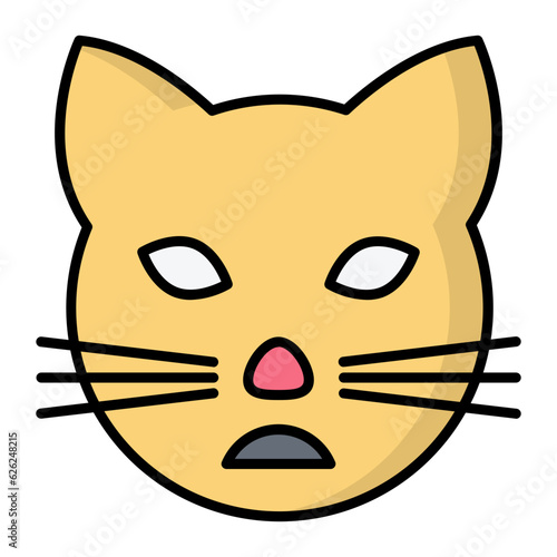 Cat Pet Line Color Icon