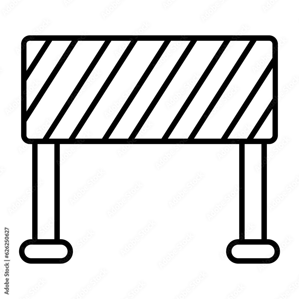 Barrier Line Icon Barrier Line Icon