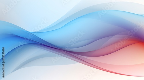 Abstract blue waves background, generative ai