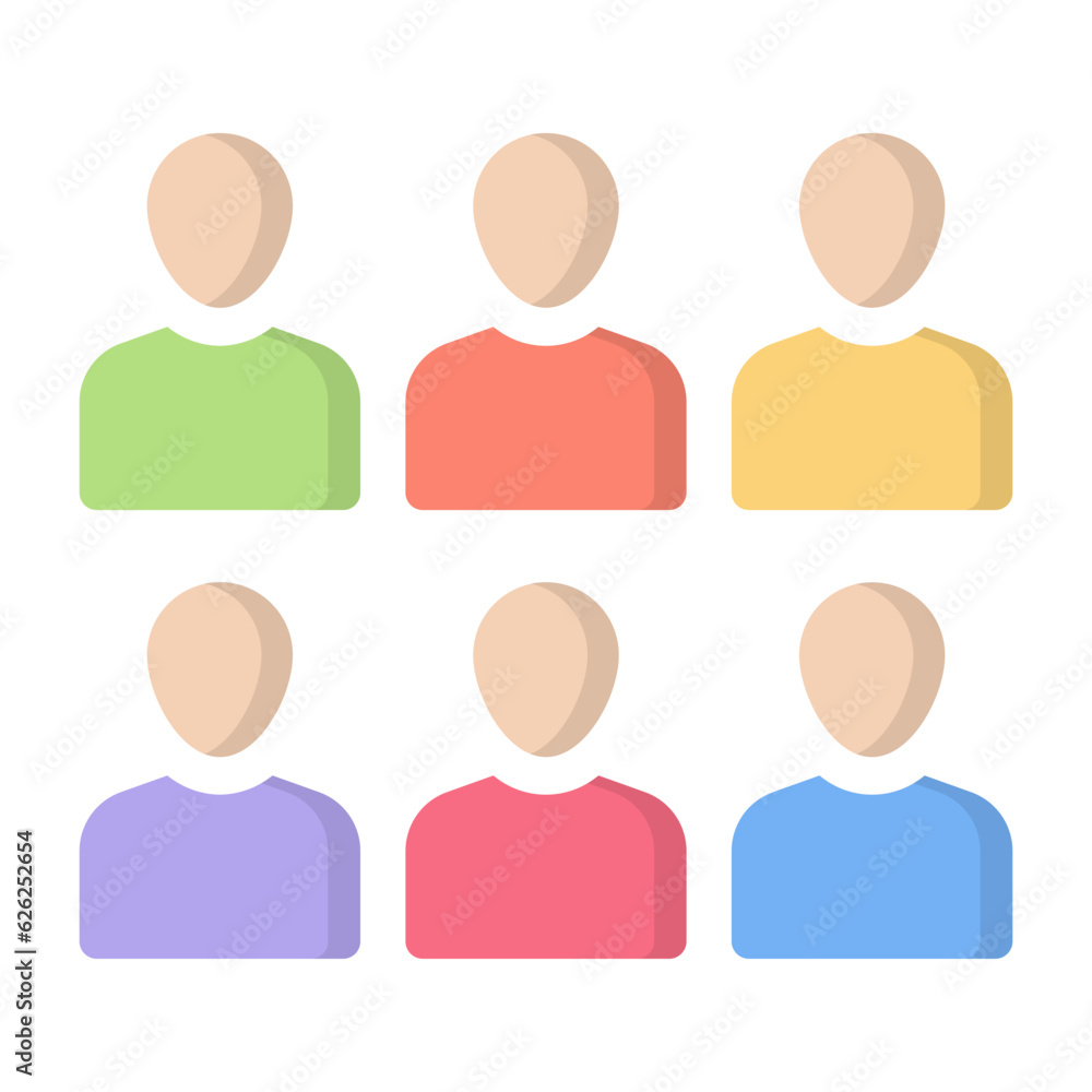 Team Members Flat Icon Team Members Flat Icon