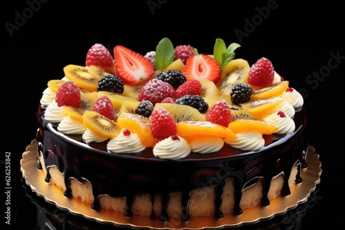 cake with fruits 