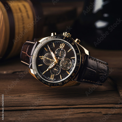 watch on wood