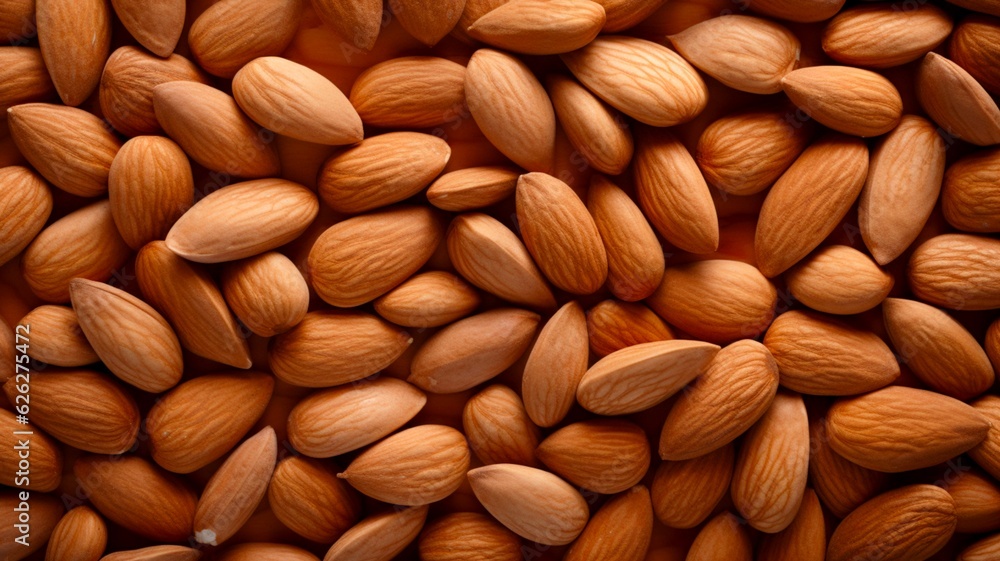 pile of almonds, Ai Generative illustration pile of almonds, Ai Generative illustration