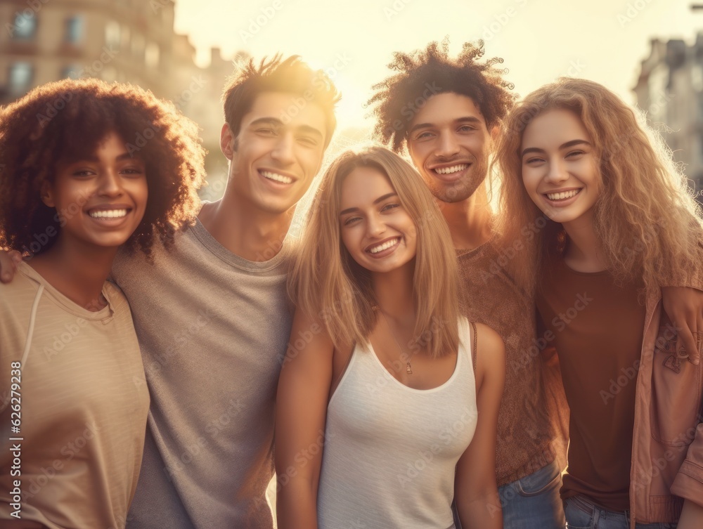 Friendship Day. Happy friends is smilling. Friendship Day. Happy friends is smilling.