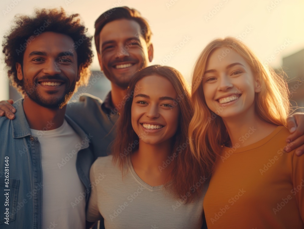 Friendship Day. Happy friends is smilling Friendship Day. Happy friends is smilling