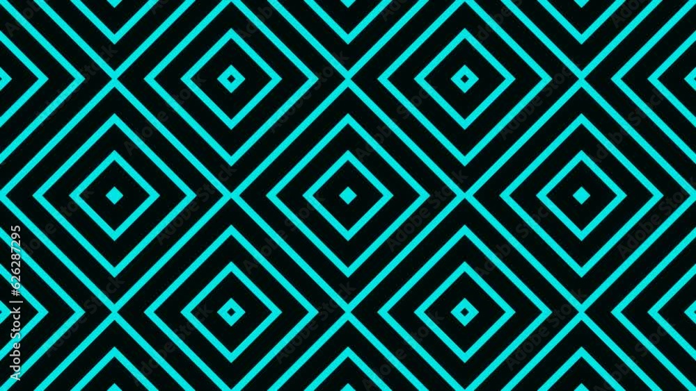 Cyan on Black Abstract Square Patterns Background VJ Loop Animation in 4K Cyan on Black Abstract Square Patterns Background VJ Loop Animation in 4K