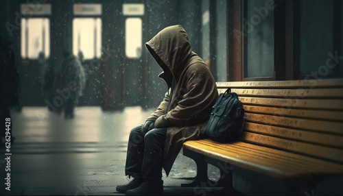 a loneliness life wallpaper absence of hope and faith generative ai