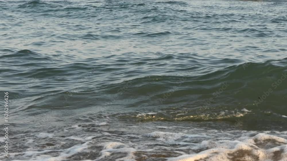 sea waves on a beach in Turkey sea waves on a beach in Turkey