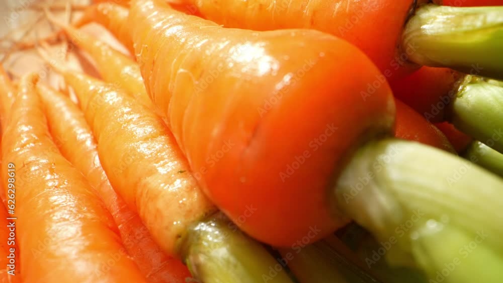 Baby carrots are young, small carrots, harvested early and trimmed to a uniform size. Popular as a sweet, tender, and convenient snack or addition to dishes. Food and vegetable concept
Baby carrots are young, small carrots, harvested early and trimmed to a uniform size. Popular as a sweet, tender, and convenient snack or addition to dishes. Food and vegetable concept