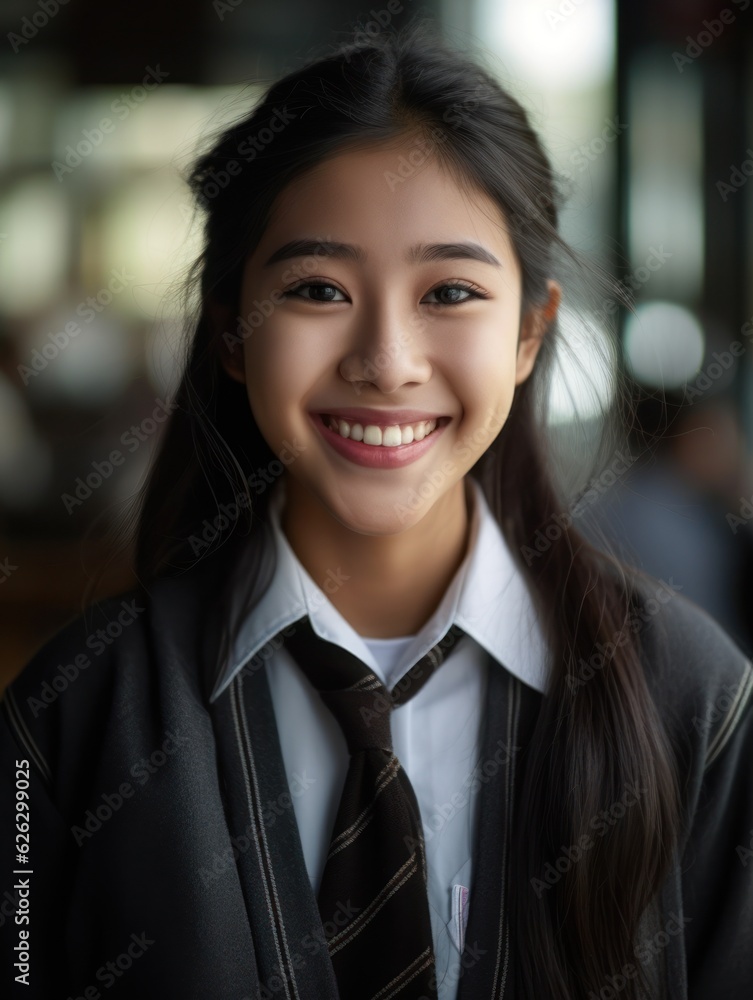 Asian Girls' Education. Happy beautiful Asian Girl is smilling. Asian Girls' Education. Happy beautiful Asian Girl is smilling.