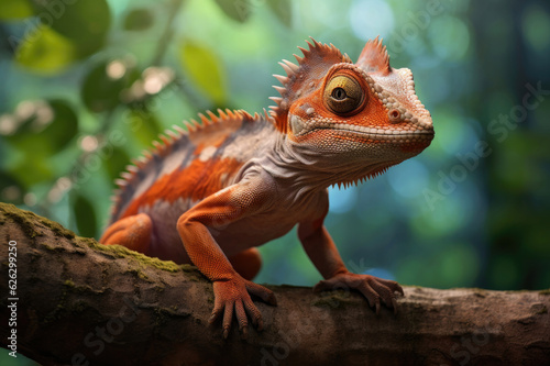 Madagascar chameleon on a tree © Veniamin Kraskov