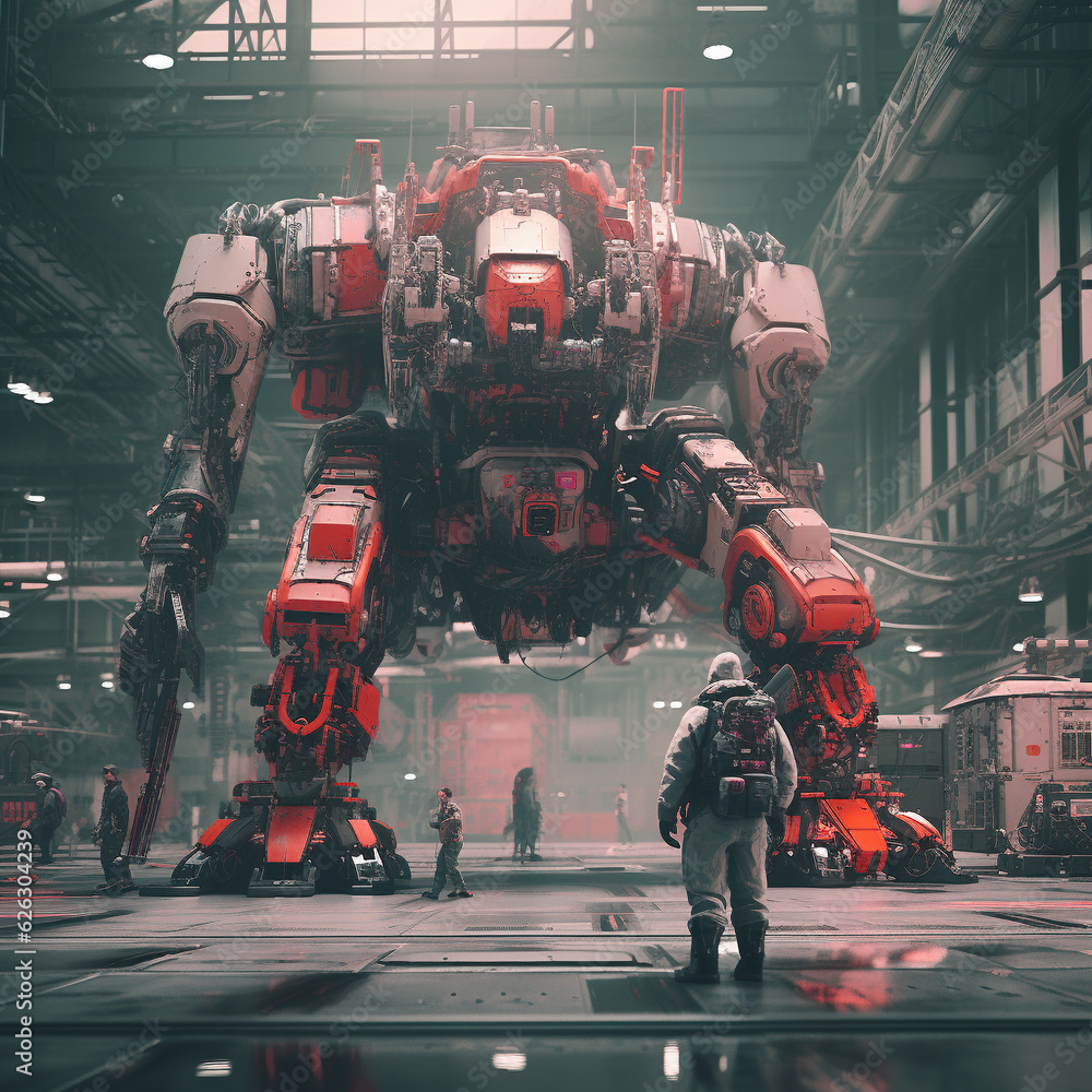 Robot Machine Future Robotic Sci-fi Military 3D Science Fiction Technology Apocalypse Generative AI Futuristic Robot Machine Future Robotic Sci-fi Military 3D Science Fiction Technology Apocalypse Generative AI Futuristic