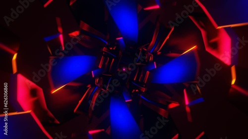 Mesmerizing visuals of a dynamic pulsating neon VJ loop.