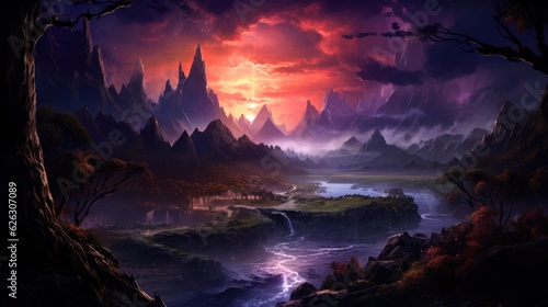 Wallpaper Mural Fantasy Landscape Game Art Torontodigital.ca