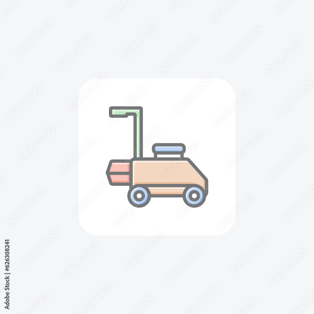 Dynamic Lawn Mower Vector Awesome Fill Icon Dynamic Lawn Mower Vector Awesome Fill Icon