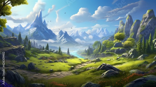 Fantasy Landscape Game Art