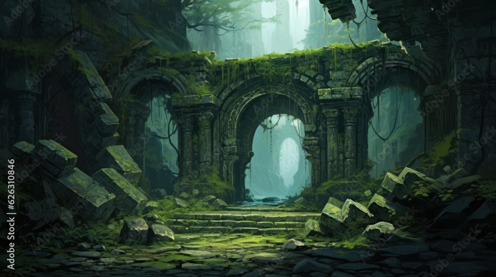 Fantasy Ruins Artwork Fantasy Ruins Artwork
