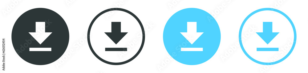 download icon button, arrow down icon symbol - save folder file icon, import file document or data storage icon button download icon button, arrow down icon symbol - save folder file icon, import file document or data storage icon button