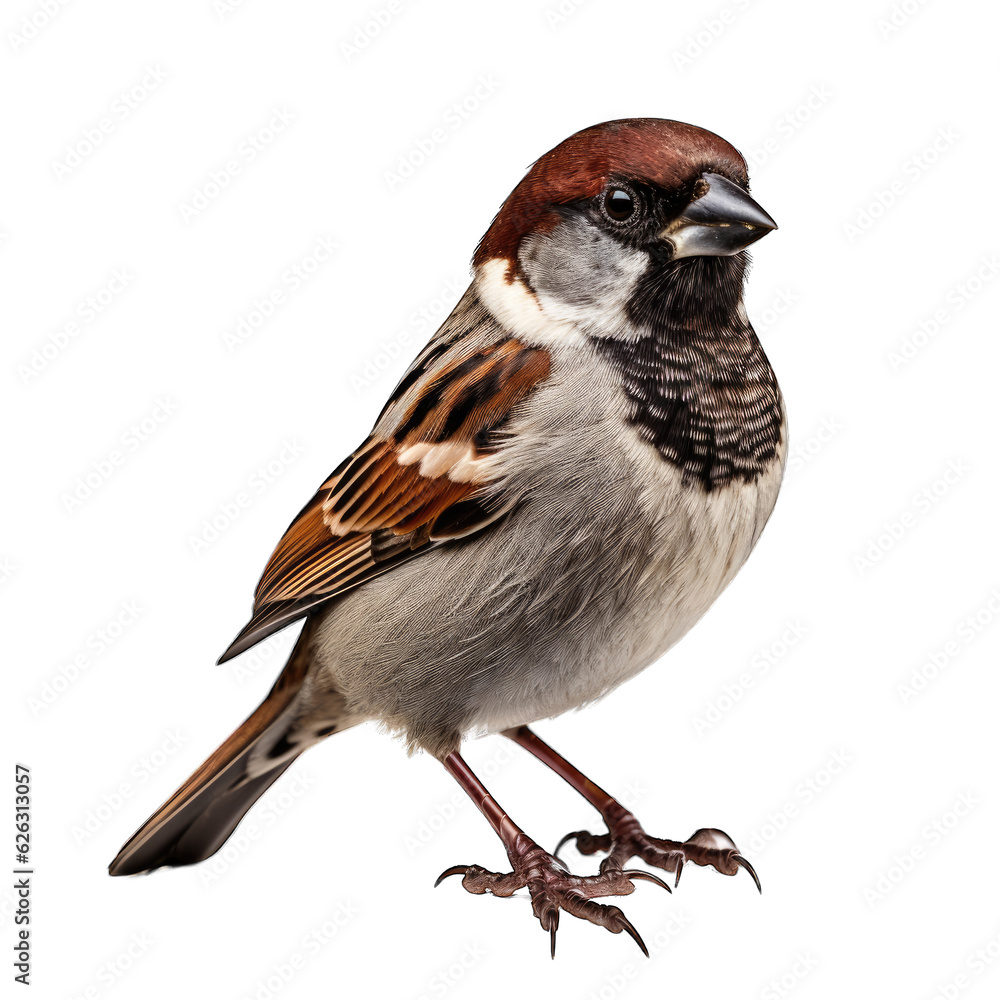 A small bird with a brown head and legs A small bird with a brown head and legs