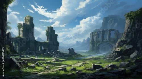 Fantasy Ruins Game Artwork © Damian Sobczyk