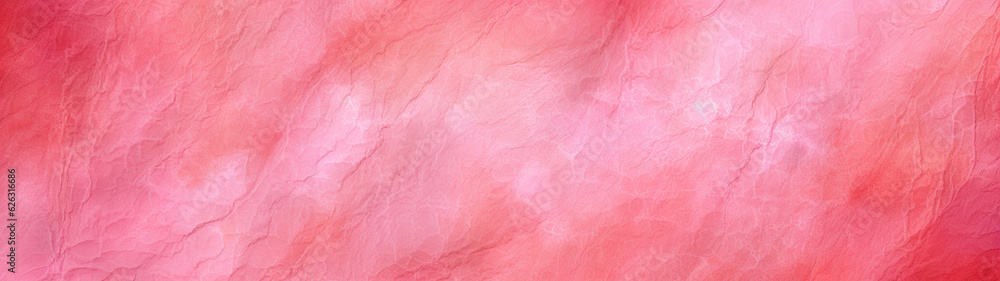 Pink organic texture banner, background. Copy space. Generative AI