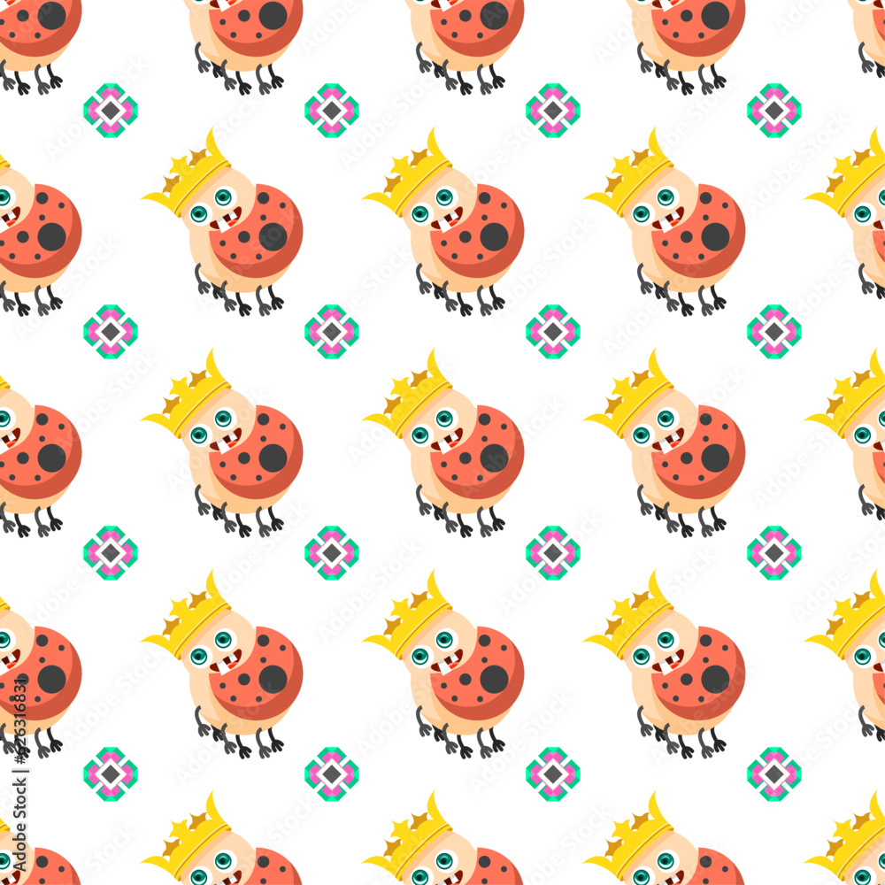 Seamless Pattern Abstract Elements Different Ladybug Insect Beetle With Flower Vector Design Style Background Illustration Texture For Prints Textiles, Clothing, Gift Wrap, Wallpaper, Pastel Seamless Pattern Abstract Elements Different Ladybug Insect Beetle With Flower Vector Design Style Background Illustration Texture For Prints Textiles, Clothing, Gift Wrap, Wallpaper, Pastel