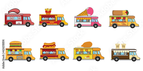 Food Truck Illustration Set 