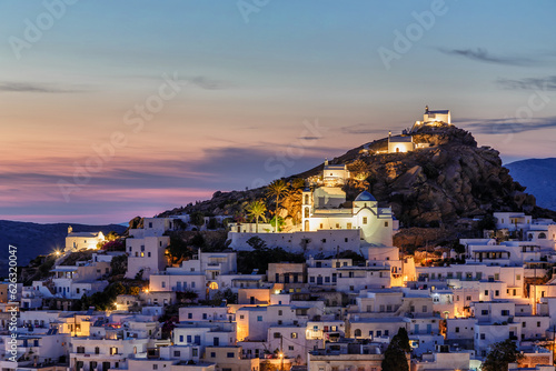 Ios hill before the night