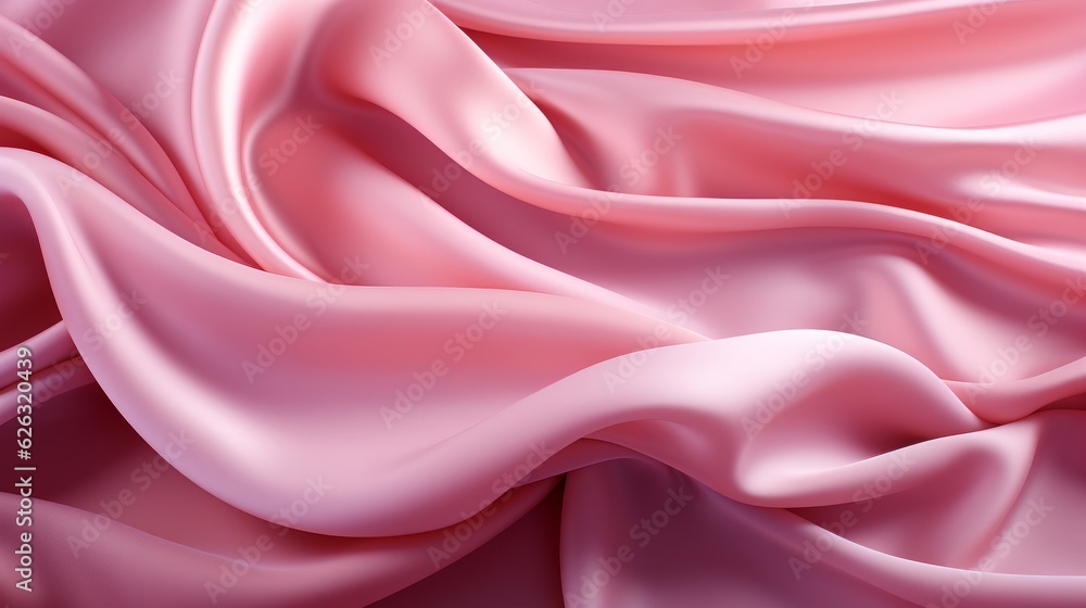 abstract pink fabric folds background, Generative AI abstract pink fabric folds background, Generative AI