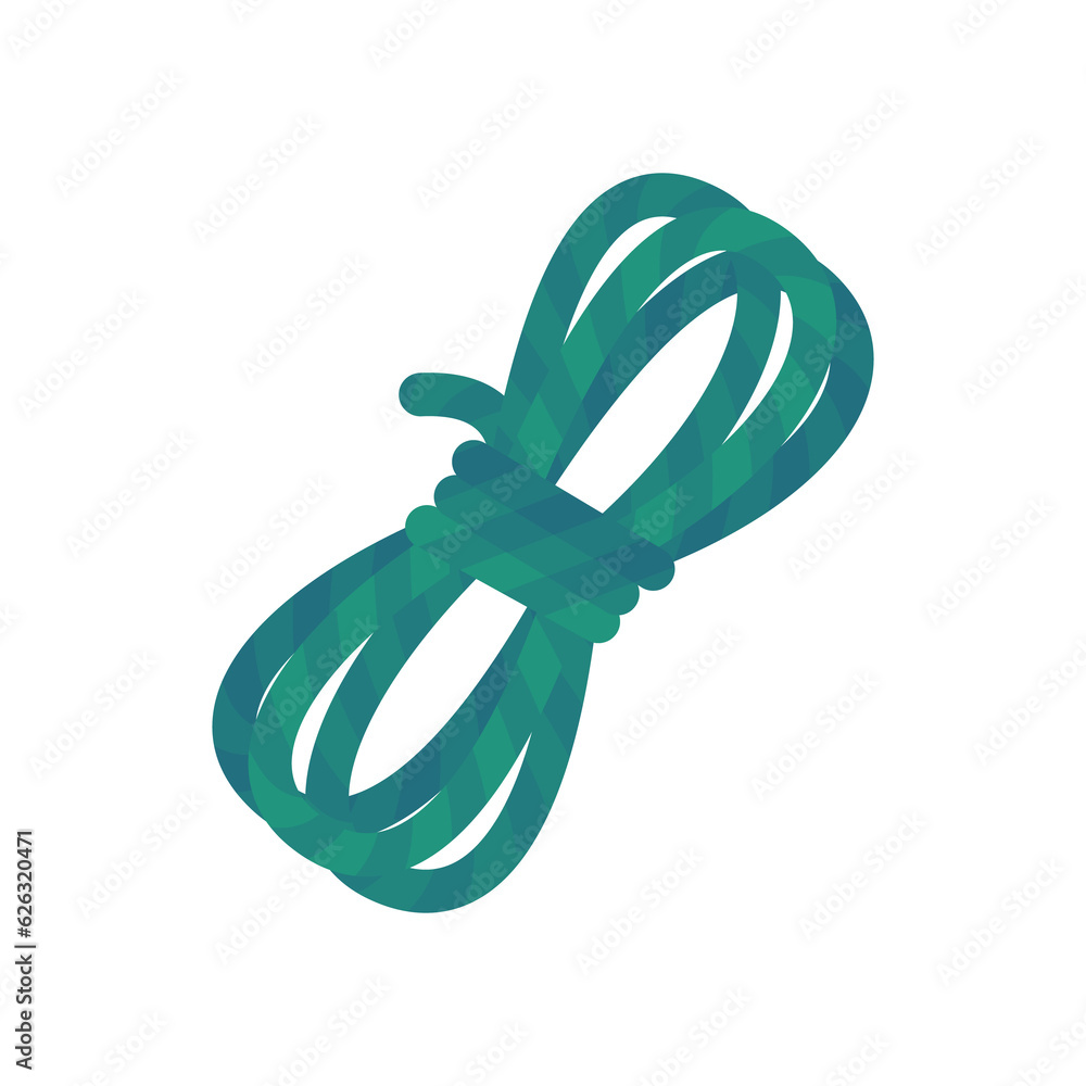 Trekking equipment. Ropes for camping tents in the forest. Trekking equipment. Ropes for camping tents in the forest.