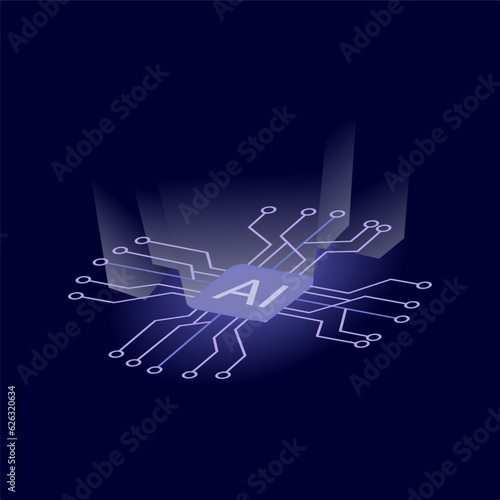 Futuristic circuit background. Motion graphic for abstract data center, server, internet, speed. Futuristic HUD tunnel. Display screens for tech titles and background, tech headline. 