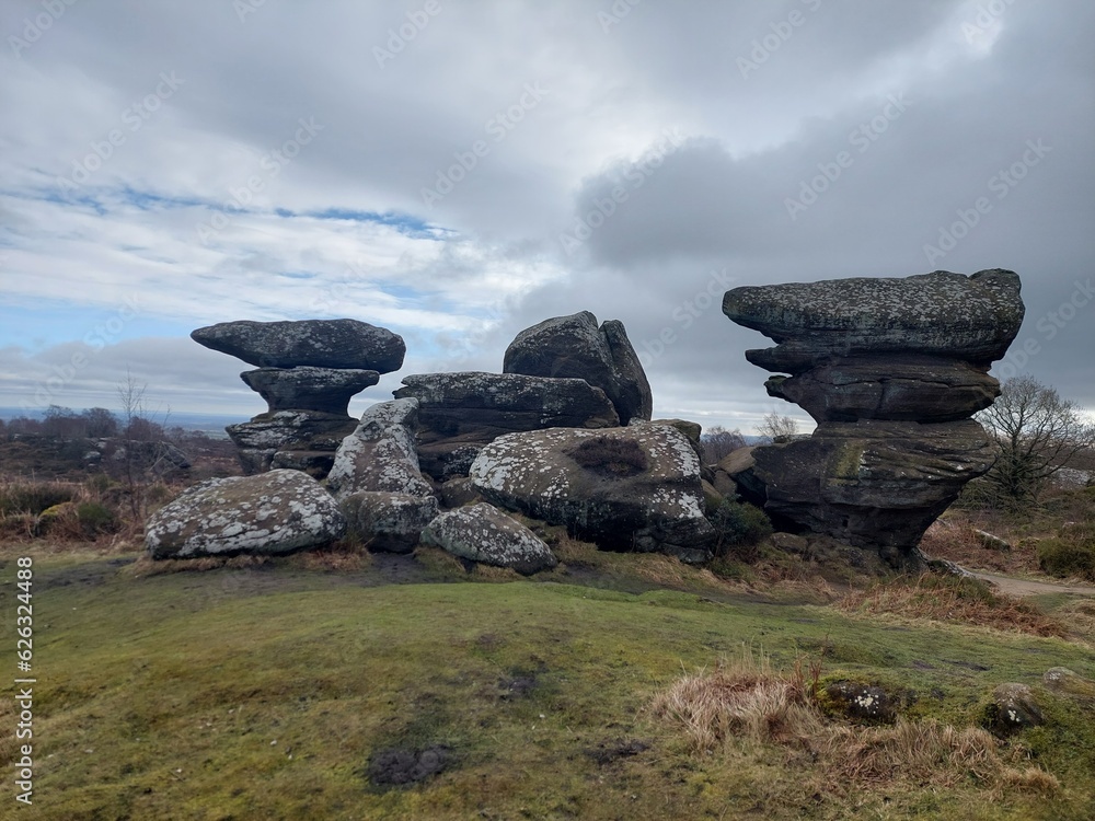 Brimham Rocks natural site Ripon North Yorkshire UK Brimham Rocks natural site Ripon North Yorkshire UK