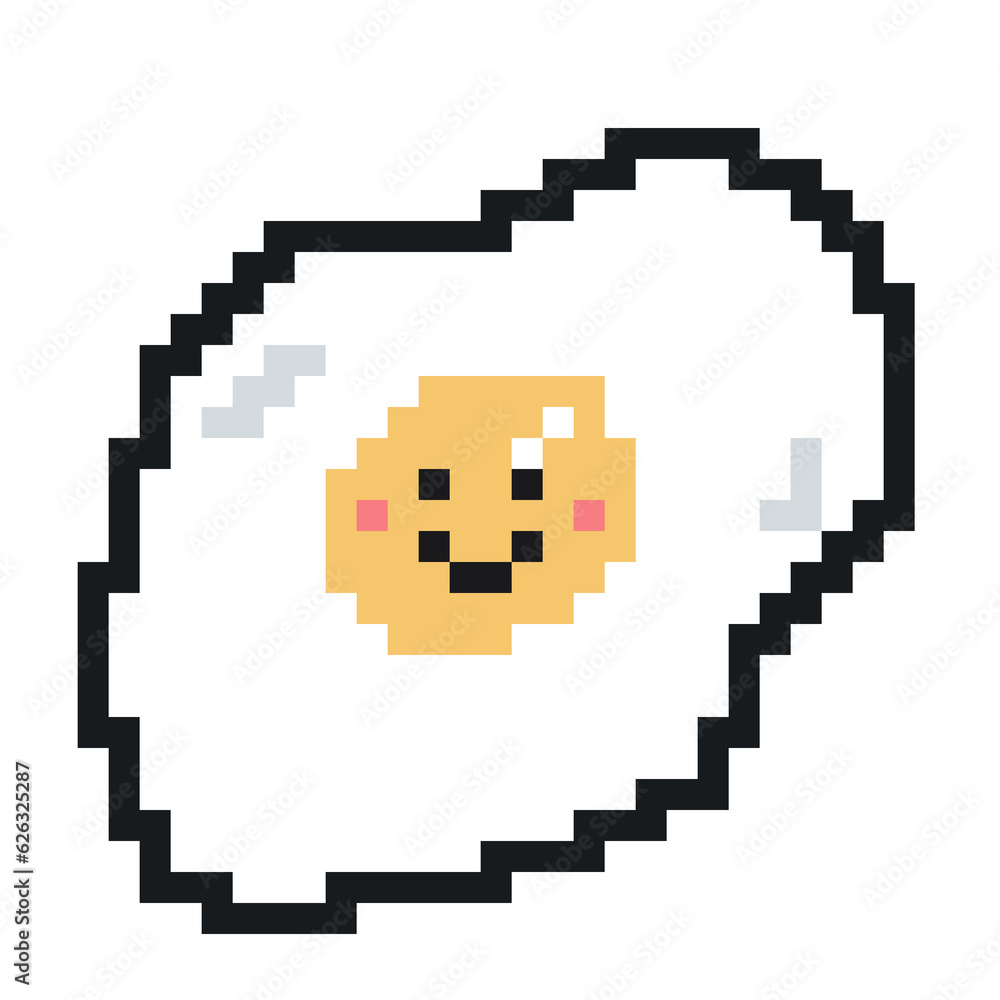 Obraz premium The eggs pixel art