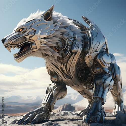 Futuristic Alpha  The Wolf Defender of the Pack