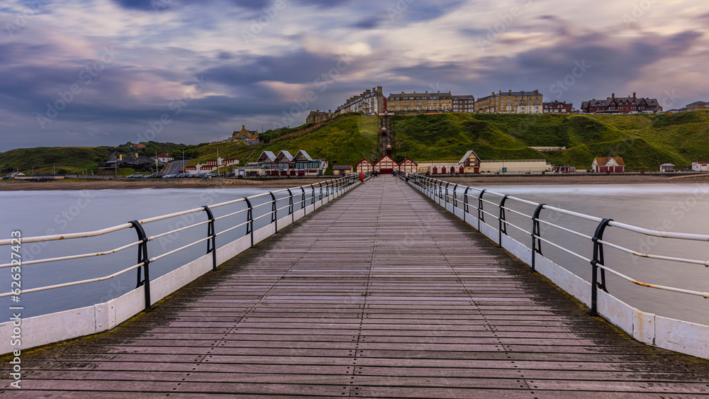 The Victorian Pier at Saltburn-by-the-Sea.